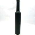 Matte black finish wine bottle,painted glass wine bottle.